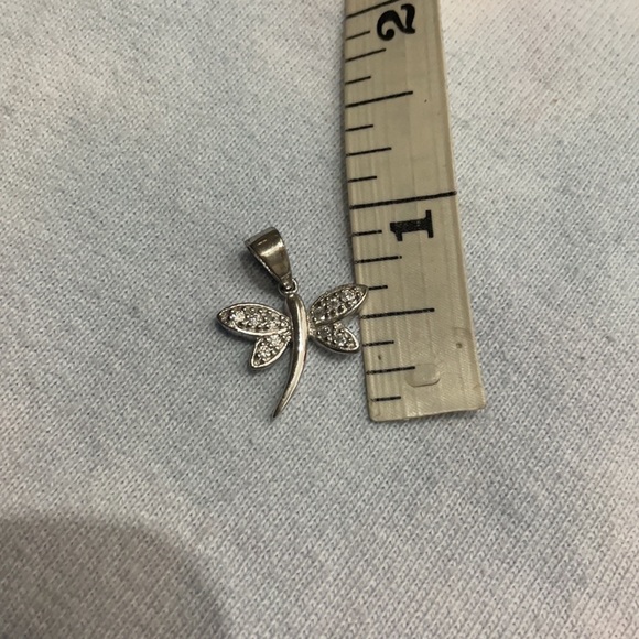 Sterling Silver Dragonfly Pendant - Picture 2 of 2